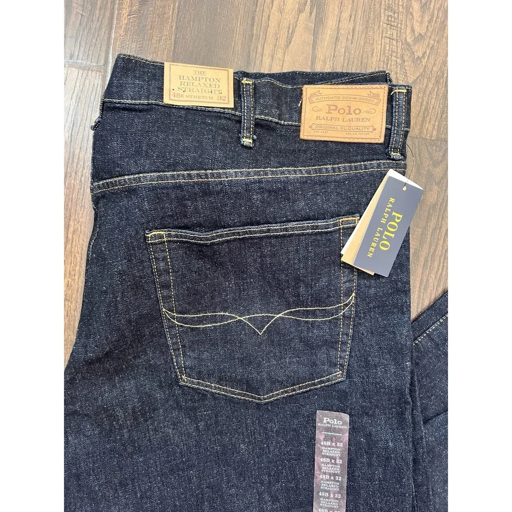 Polo Ralph‎ Lauren Jeans Mens Hampton Straight  Relaxed Low Stretch 48B x 32 NWT